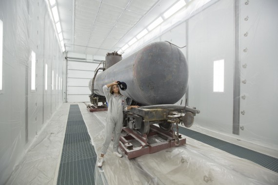 Покрасочно-сушильная камера для локомотивов для Музея РЖД г. Екатеринбург Окрасочно-сушильная камера для локомотивов SPK GROUP