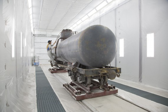 Покрасочно-сушильная камера для локомотивов для Музея РЖД г. Екатеринбург Окрасочно-сушильная камера для локомотивов SPK GROUP