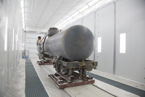 Покрасочно-сушильная камера для локомотивов для Музея РЖД г. Екатеринбург Камера покраски и сушки локомотивов SPK GROUP