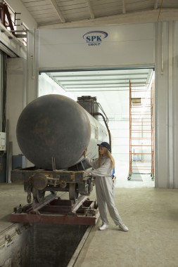 Покрасочно-сушильная камера для локомотивов для Музея РЖД г. Екатеринбург Камера покраски и сушки локомотивов SPK GROUP