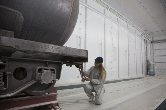 Покрасочно-сушильная камера для локомотивов для Музея РЖД г. Екатеринбург Камера покраски и сушки локомотивов SPK GROUP