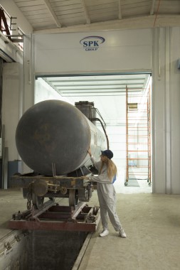 Покрасочно-сушильная камера для локомотивов для Музея РЖД г. Екатеринбург Камера покраски и сушки локомотивов SPK GROUP