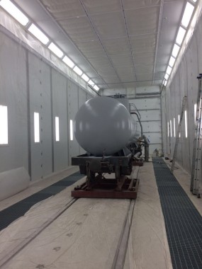 Покрасочно-сушильная камера для локомотивов для Музея РЖД г. Екатеринбург Окрасочно-сушильная камера для локомотивов SPK GROUP