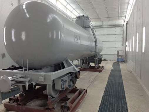 Покрасочно-сушильная камера для локомотивов для Музея РЖД г. Екатеринбург Окрасочно-сушильная камера для локомотивов SPK GROUP