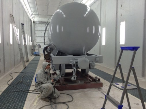 Покрасочно-сушильная камера для локомотивов для Музея РЖД г. Екатеринбург Окрасочно-сушильная камера для локомотивов SPK GROUP