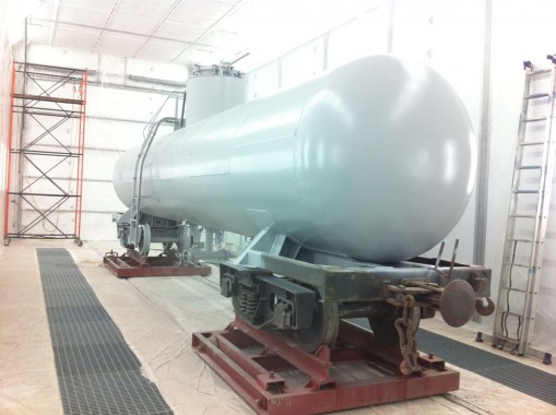 Покрасочно-сушильная камера для локомотивов для Музея РЖД г. Екатеринбург Камера покраски и сушки локомотивов SPK GROUP