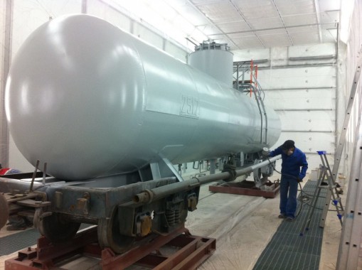 Покрасочно-сушильная камера для локомотивов для Музея РЖД г. Екатеринбург Камера покраски и сушки локомотивов SPK GROUP