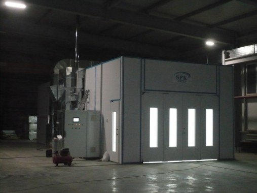 Окрасочно-сушильная камера для окраски металлоконструкций и ферм SPK 15.4.6. Италия Окрасочно-сушильная камера для окраски металлоконструкций и ферм SPK 15.4.6. Италия
