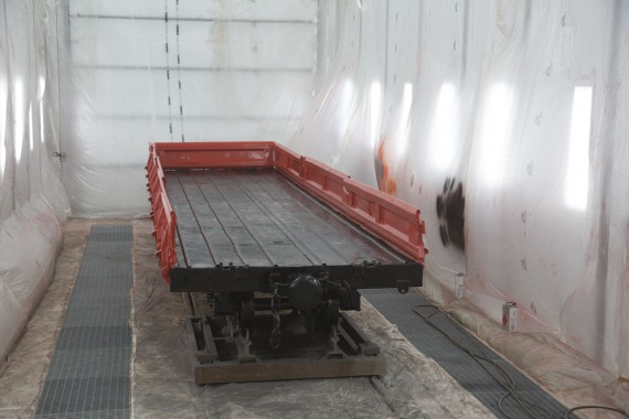 Покрасочно-сушильная камера для локомотивов для Музея РЖД г. Екатеринбург Камера покраски и сушки локомотивов SPK GROUP