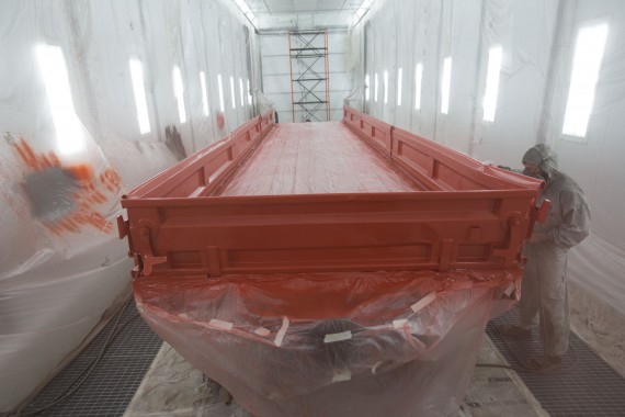 Покрасочно-сушильная камера для локомотивов для Музея РЖД г. Екатеринбург Окрасочно-сушильная камера для локомотивов SPK GROUP