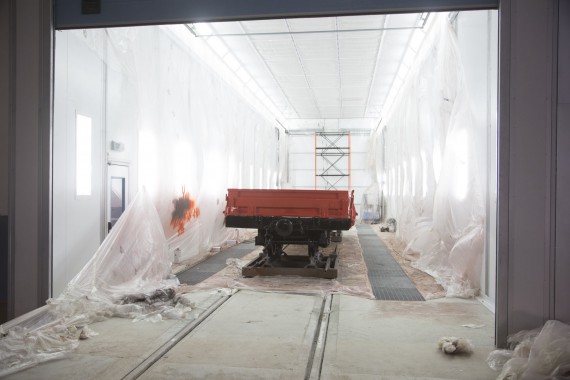 Покрасочно-сушильная камера для локомотивов для Музея РЖД г. Екатеринбург Окрасочно-сушильная камера для локомотивов SPK GROUP