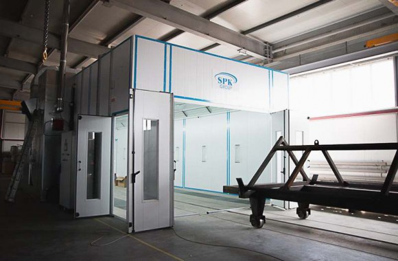Окрасочно-сушильная камера для окраски металлоконструкций и ферм SPK 15.4.6. Италия Окрасочно-сушильная камера для окраски металлоконструкций и ферм SPK 15.4.6. Италия