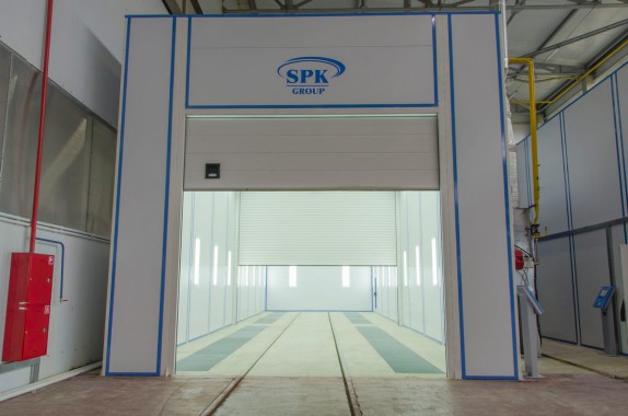 Камера окраски и сушки для рам прицепов, полуприцепов и цистерн SPK-20.6.5, г. Миасс Окрасочно-сушильная камера SPK GROUP для прицепов и цистерн