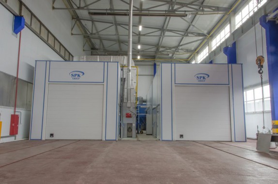 Камера окраски и сушки для рам прицепов, полуприцепов и цистерн SPK-20.6.5, г. Миасс Окрасочно-сушильная камера SPK GROUP для прицепов и цистерн