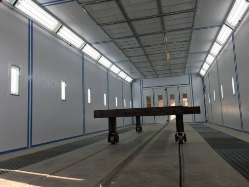 Окрасочно-сушильная камера для окраски металлоконструкций и ферм SPK 15.4.6. Италия Окрасочно-сушильная камера для окраски металлоконструкций и ферм SPK 15.4.6. Италия