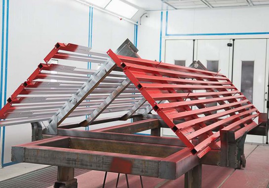 Окрасочно-сушильная камера для окраски металлоконструкций и ферм SPK 15.4.6. Италия Окрасочно-сушильная камера для окраски металлоконструкций и ферм SPK 15.4.6. Италия