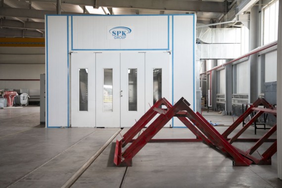 Окрасочно-сушильная камера для окраски металлоконструкций и ферм SPK 15.4.6. Италия Окрасочно-сушильная камера для окраски металлоконструкций и ферм SPK 15.4.6. Италия