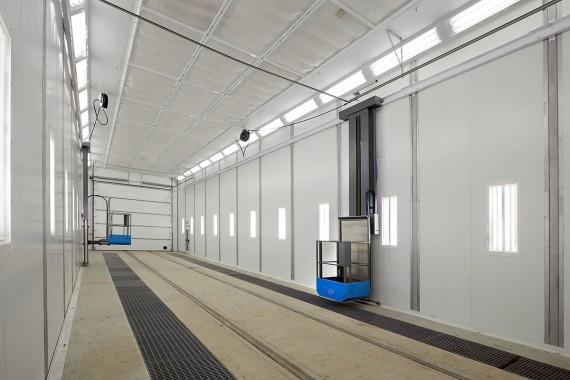 Покрасочно-сушильная камера для локомотивов для Музея РЖД г. Екатеринбург Оборудование окраски для музея РЖД