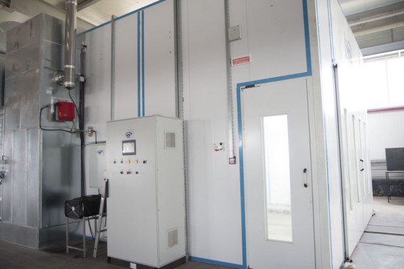 Окрасочно-сушильная камера для окраски металлоконструкций и ферм SPK 15.4.6. Италия Окрасочно-сушильная камера для окраски металлоконструкций и ферм SPK 15.4.6. Италия