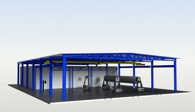 Комплекс подготовки поверхности для труб SPK - 15.21.5 Комплекс подготовки поверхности для труб SPK GROUP