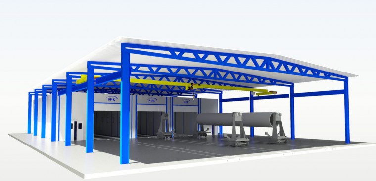 Комплекс подготовки поверхности для труб SPK - 15.21.5 Комплекс подготовки поверхности для труб SPK GROUP