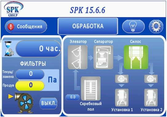 Пульт управления дробеструйной камерой 