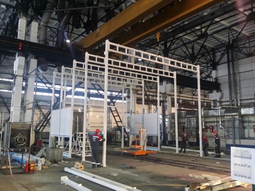 Камера окраски для автобусов и грузовых автомобилей тупикового типа SPK-15.6.5 Камера окраски и сушки SPK GROUP для грузовиков и автобусов