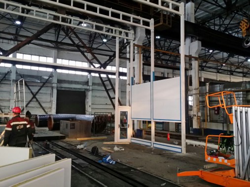 Камера окраски для автобусов и грузовых автомобилей тупикового типа SPK-15.6.5 Камера окраски и сушки SPK GROUP для грузовиков и автобусов