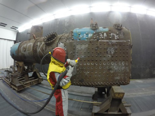 Дробеструйная камера для жд вагонов. Музей РЖД в г. Екатеринбург Дробеструйная камера для жд вагонов SPK GROUP. Музей РЖД в г. Екатеринбург