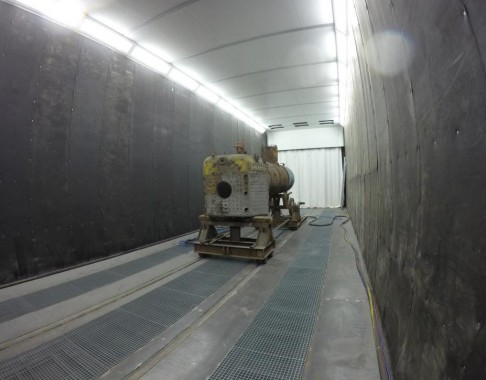 Дробеструйная камера для жд вагонов. Музей РЖД в г. Екатеринбург Дробеструйная камера для жд вагонов SPK GROUP. Музей РЖД в г. Екатеринбург