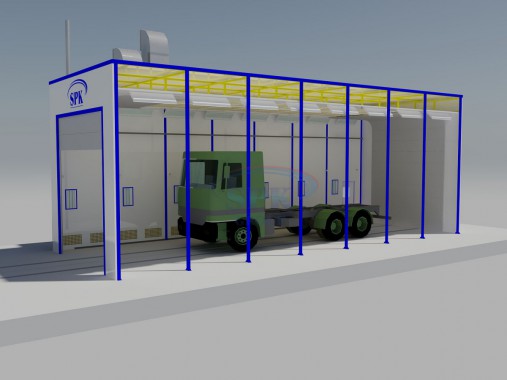 Окрасочно-сушильная камера для военной техники SPK-14.7.5 Камера окраски для военной техники от SPK GROUP