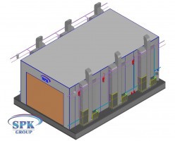 Камера тупикового типа для окраски самолета SPK GROUP 