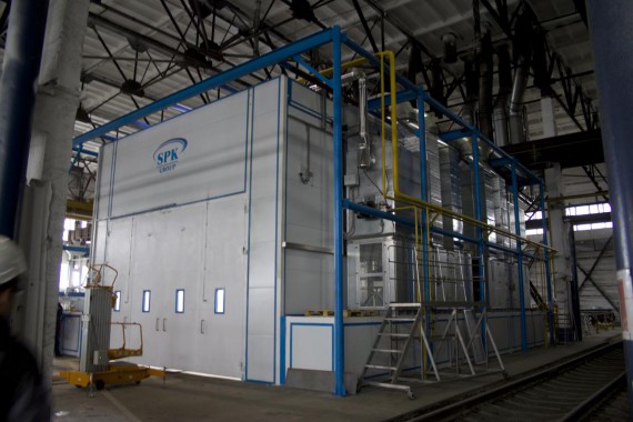 Покрасочно-сушильная камера для трубопроводов SPK-15.8.6, г. Челябинск Покрасочно-сушильная камера для трубопроводов SPK-15.8.6, г. Челябинск