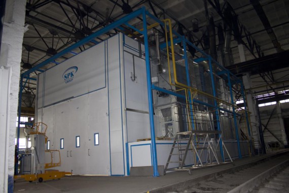 Покрасочно-сушильная камера для трубопроводов SPK-15.8.6, г. Челябинск Покрасочно-сушильная камера для трубопроводов SPK-15.8.6, г. Челябинск
