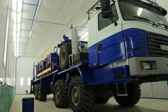 Покрасочно-сушильная камера для колесной буровой техники SPK-24.7.6 Покрасочно-сушильная камера для колесной буровой техники SPK-24.7.6