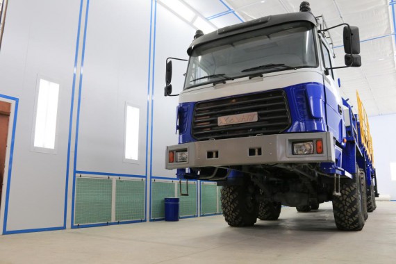 Покрасочно-сушильная камера для колесной буровой техники SPK-24.7.6 Покрасочно-сушильная камера для колесной буровой техники SPK-24.7.6