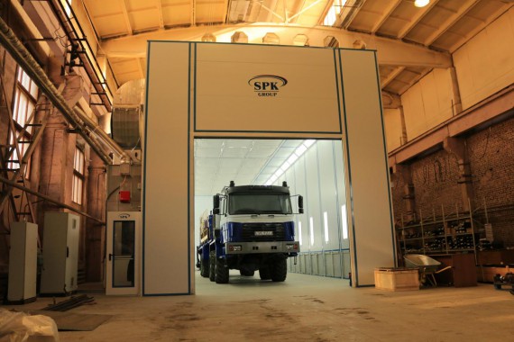 Покрасочно-сушильная камера для колесной буровой техники SPK-24.7.6 Покрасочно-сушильная камера для колесной буровой техники SPK-24.7.6