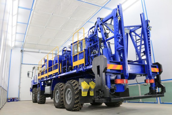 Покрасочно-сушильная камера для колесной буровой техники SPK-24.7.6 Покрасочно-сушильная камера для колесной буровой техники SPK-24.7.6