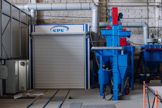 Дробеструйные камеры SPK-14.5.5 и SPK-6.4.4, Комплекс подготовки и покраски, г. Челябинск SPK GROUP: дробеструйные камеры SPK-14.5.5 и SPK-6.4.4, комплекс подготовки и покраски