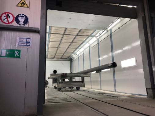 Уличный подготовительно-покрасочный комплекс SPK для нефтегазового оборудования Уличный подготовительно-покрасочный комплекс SPK для нефтегазового оборудования