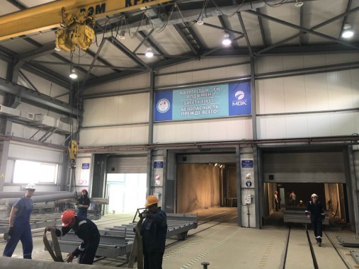 Уличный подготовительно-покрасочный комплекс SPK для нефтегазового оборудования Уличный подготовительно-покрасочный комплекс SPK для нефтегазового оборудования