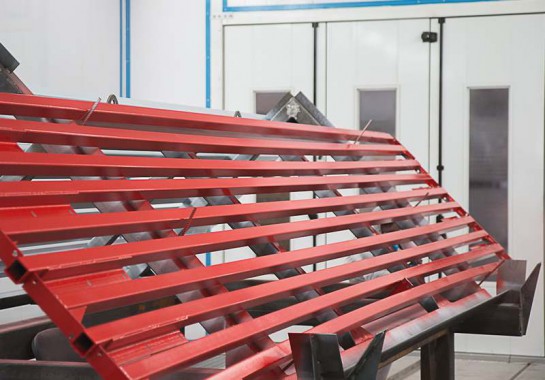 Покраска в окрасочно-сушильной камере для окраски металлоконструкций и ферм SPK 15.4.6, г. Астана (Казахстан) 