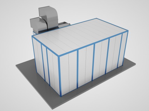 Окрасочно-сушильная камера тупикового типа SPK-9.5.4 Окрасочно-сушильная камера SPK GROUP для грузовых машин