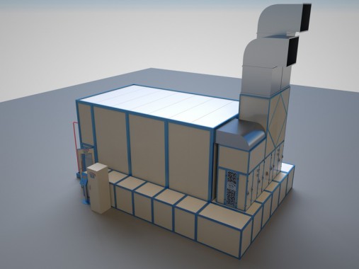 Окрасочно-сушильная камера тупикового типа SPK-7.4.3 Тупиковая камера окраски SPK GROUP