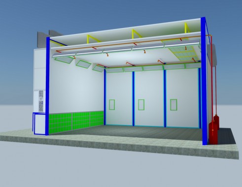Окрасочно-сушильная камера тупикового типа SPK-4.4.4 Окрасочно-сушильная камера тупикового типа SPK GROUP