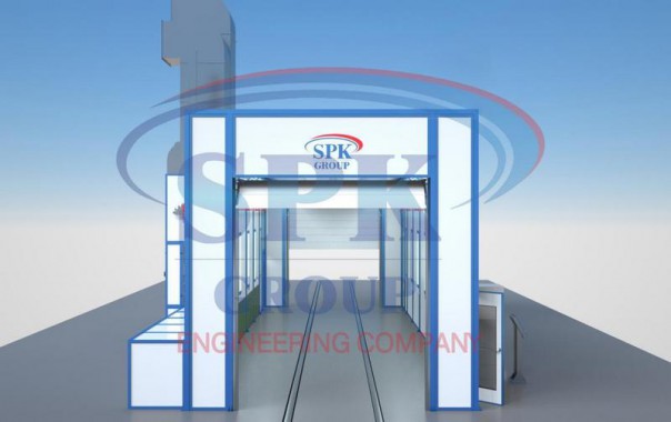 Окрасочно-сушильная камера проходного типа SPK-15.5.5 Окрасочно-сушильная камера проходного типа SPK GROUP