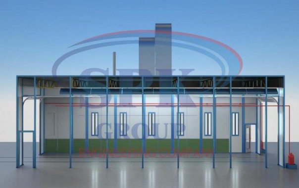 Окрасочно-сушильная камера проходного типа SPK-15.5.5 Окрасочно-сушильная камера проходного типа SPK GROUP