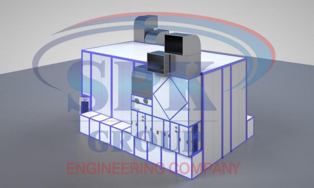 Окрасочно-сушильная камера тупикового типа SPK-10.5.5 Камера окраски SPK GROUP тупикового типа для грузовых машин