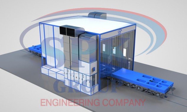Окрасочно-сушильная камера проходного типа SPK-11.9.7 Окрасочно-сушильная камера проходного типа SPK GROUP