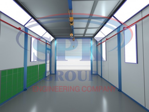 Окрасочно-сушильная камера проходного типа SPK-5.3.3 Окрасочно-сушильная камера проходного типа SPK GROUP